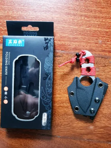 Mini Faca Pescoço Sanrenmu SRM 4091 Full Tang EDC - Kydex