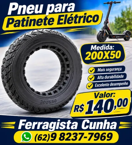 Pneu par patinete elétrico