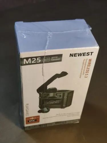 Fone M25 Wireless 5.3 Gamer - Novo Lacrado - Cinza