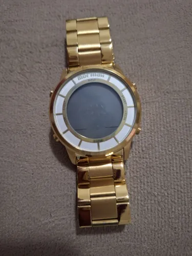 Relógio Digital Unissex Dourado 5ATM Mormaii