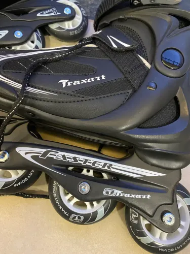 Kit Completo Patins Traxart Faster Tam 40 + Bolsa + Proteções completas