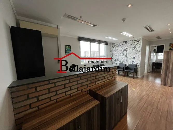 Sala para Alugar Mobiliada com 60m² no Edifício Manhattan no Bairro Jardim /SP