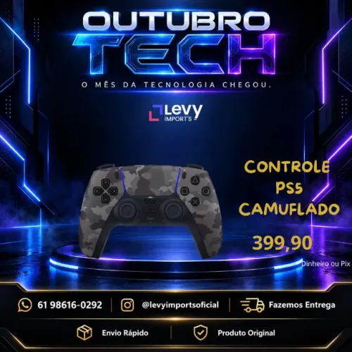 Controle PS5 Sony Camuflado