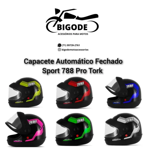 Capacete Automático Diversas Cores 
