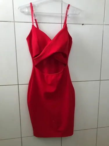 Vestido vermelho justo