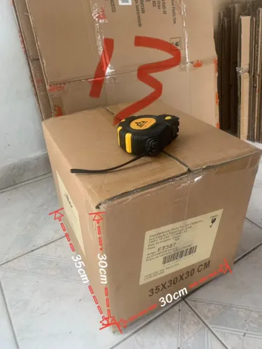 Caixas de papelão usadas