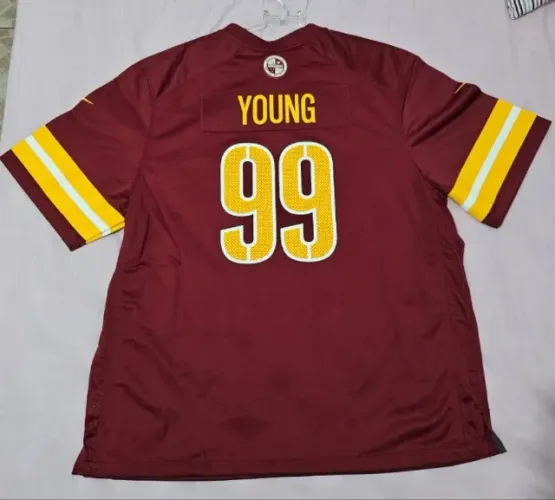 Camisa NOVA NFL Washington Commanders - Chase Young #99 (Nike Game Jersey) 3XL Borgonha