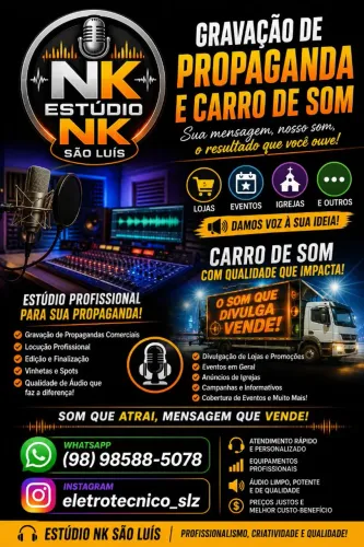 Gravação de Propaganda e Carro de Som
