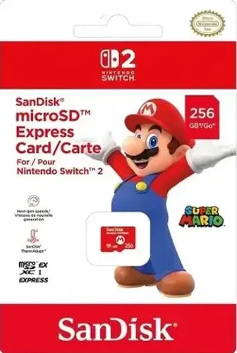 Cartão Microsd Express Para Nintendo Switch 2 256gb