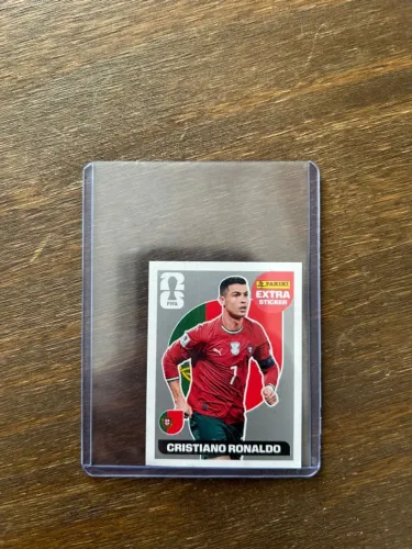 Figurinha Extra Sticker Cristiano Ronaldo Prata/Silver 2026