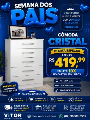 OFERTAS COMODA 5 GABETAS