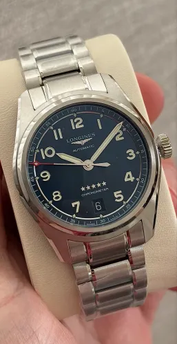 Longines Spirit 37mm azul NOVO