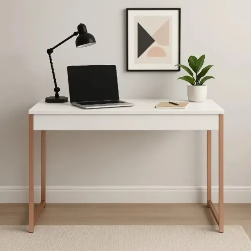 Mesa Home Office Escrivaninha Industrial Para Quarto e Notebook - Frete Grátis