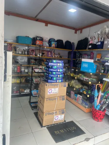 Papelaria e eletrônica loja completa