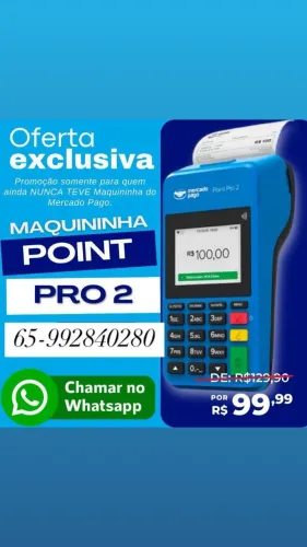 Maquininhas de passar cartão a pronta entrega em Cuiabá e Várzea Grande 