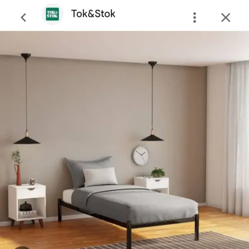 Cama solteiro de metal TokStok