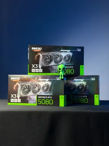 Placa de Vídeo INNO3D GeForce RTX 5080 X3 16GB GDDR7 por R$8.499,00