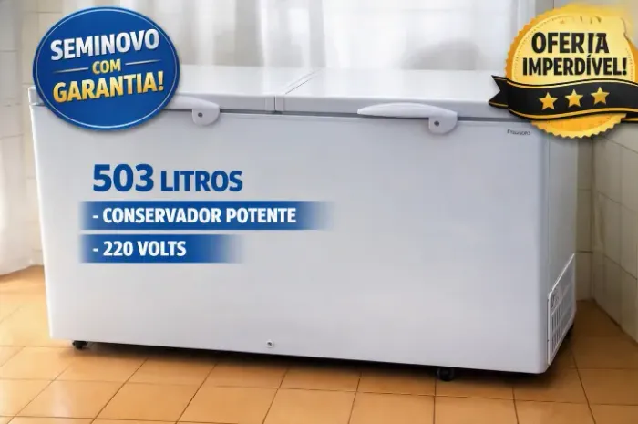Freezer Horizontal Fricon HCED503 Seminovo com Garantia