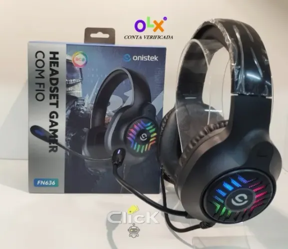 Fone de Ouvido Headset Gamer LED (USB + P3) ON-FN636 - Onistek