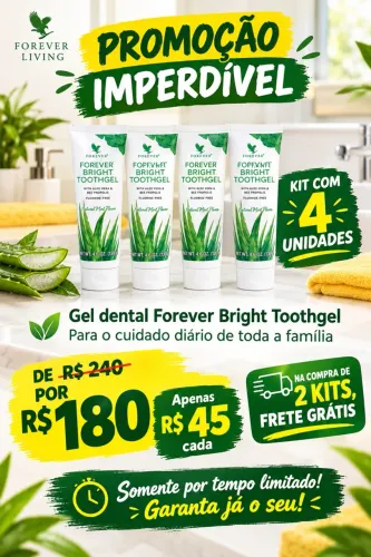 Gel dental a base de Aloe Vera.