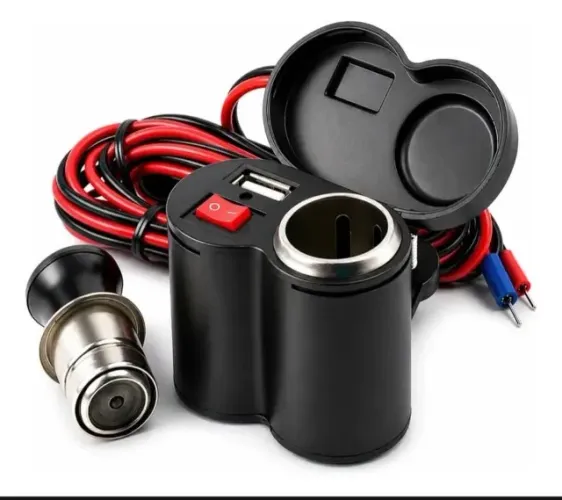 Tomada Moto Carregador Usb Veicular Prova Dágua Super Rapido