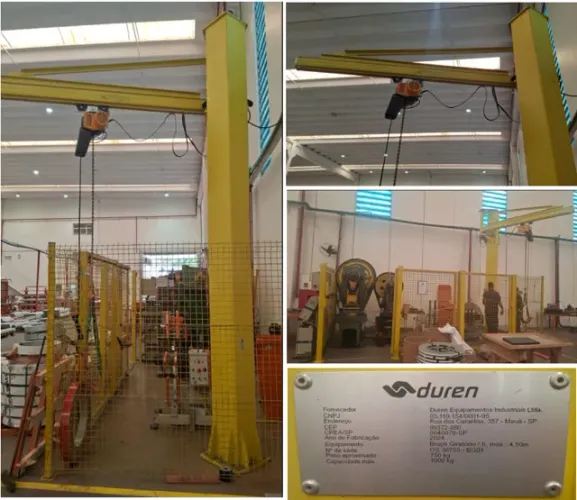 Braço Giratório Duren H. MAX 4,50m - 1Ton
