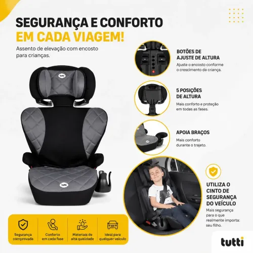 CADEIRINHA TUTTI BABY SEMINOVA - ATE 36 KILOS