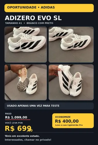Tênis adidas Adizero EVO SL