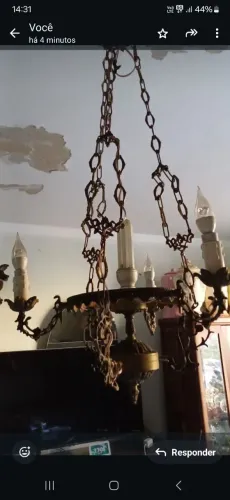 LUSTRE DE BRONZE 
