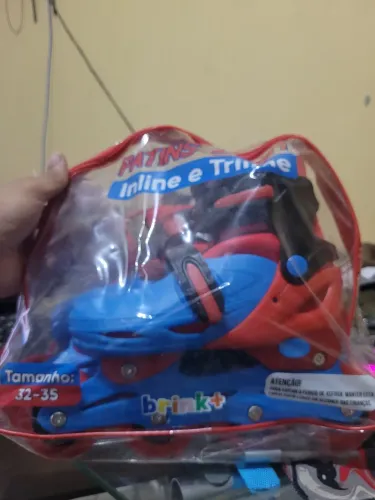 Patins 2 em 1 Inline e Triline Tamanho 32-35 Novo