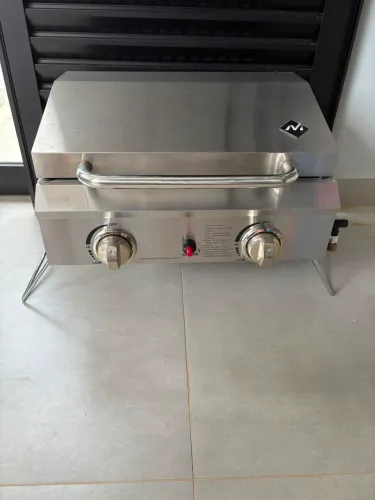 Churrasqueira a gás em Inox 