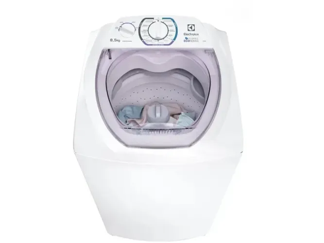 Máquina de Lavar Electrolux Turbo Agitação 8,5kg Branca