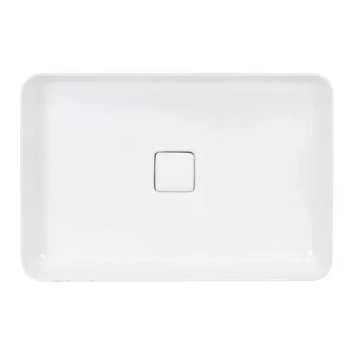 Cuba para Banheiro de Apoio Louça Retangular Branca 60x40cm Slim Deca
