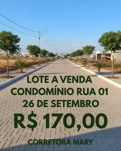 LOTE A VENDA EM VICENTE PIRES SETOR DE CHÁCARA MAGDA - BR 001 - SENTIDO 26 DE SETEMBRO