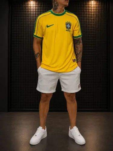 Camisa retro do Brasil 98