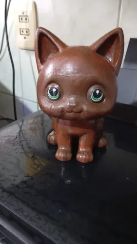 Action Figure Gato Mimoso Marrom