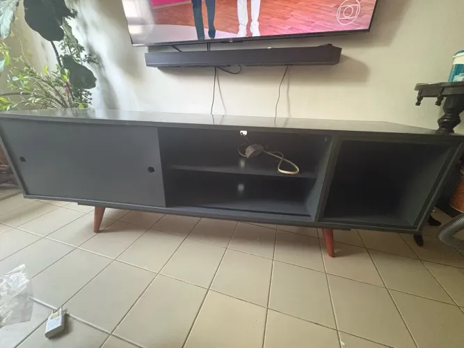 Doa-se rack estilo retrô cinza