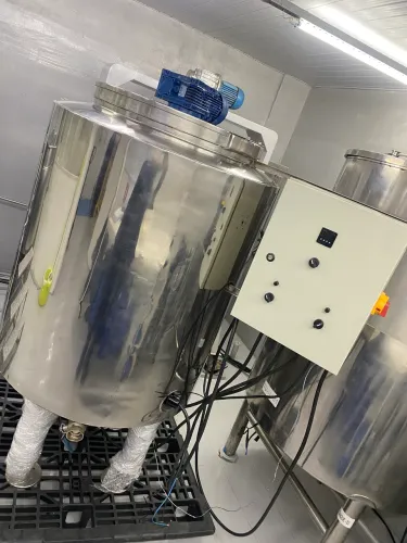 Tanque misturador de inox com aquecimento e Turbo 250kg
