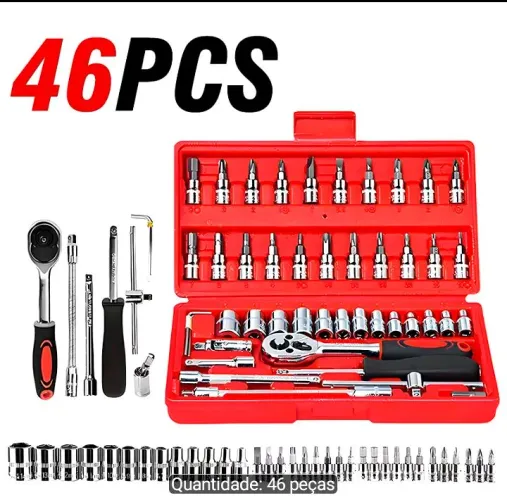 Conjunto de ferramentas de 46 peças