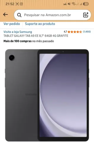 Tablet samsung a9 galax 