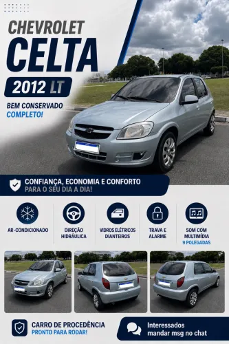 Chevrolet Celta Spirit/ LT 1.0 MPFI 8V Flexp. 5P 2012