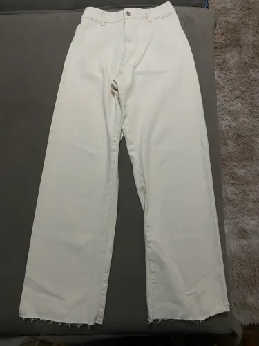 Calça Wide Leg Off White YOUCOM Tam. 38 | Tendência e Versátil