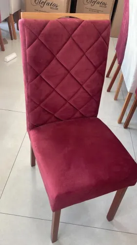 CADEIRA DE JANTAR VELUDO BORDO (ÚLTIMAS PEÇAS)