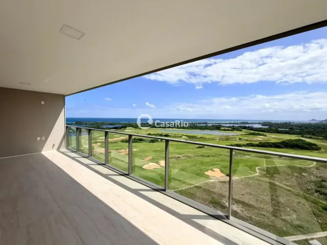 Apartamento 198m² | 4 suítes | Vista livre mar e golfe | Atlântico Golf