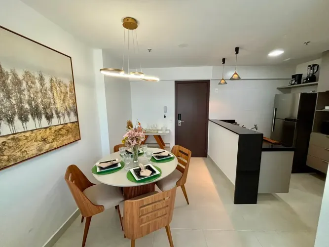 Alugo Flat Mobiliado de 02 Quartos no Complexo Heron Marinho - Campina Grande - PB