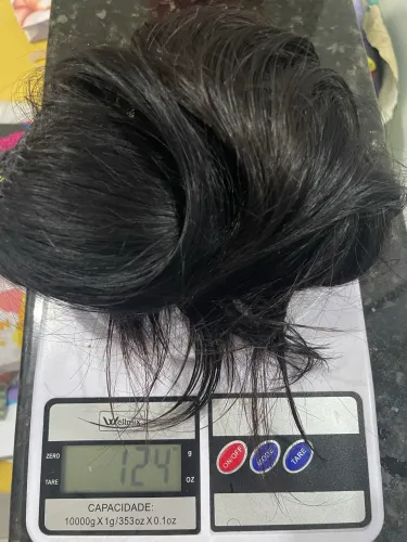 Cabelo humano ondulado