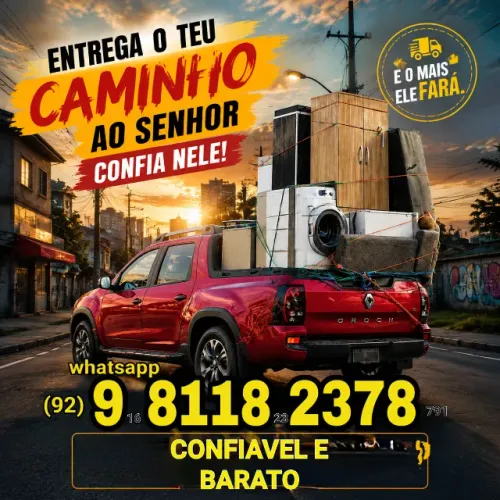 FRETE ZONA LESTE NORTE E SUL Pickup disponível para mudanças compactas e entregas urgentes