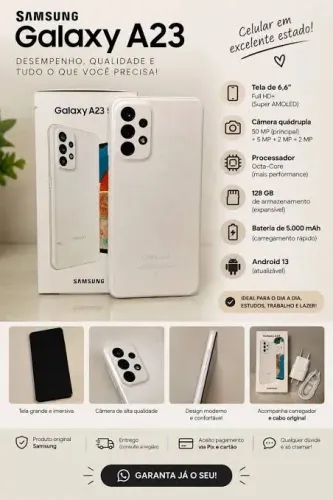 Samsung Galaxy A23 - pra vender rápido!