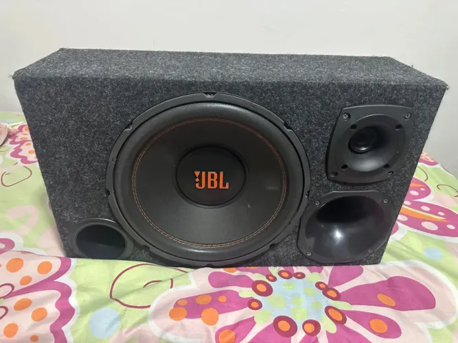 Caixa Trio Completa Jbl Selenium 12 Polegadas+ módulo + Drive