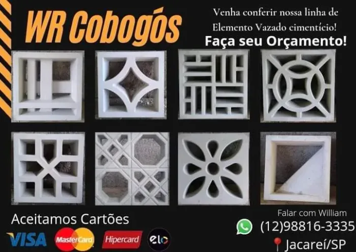 Cobogó - Elemento Vazado Cimentício